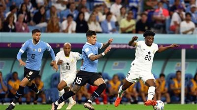 أوروجواي يتقدم على غانا 0/2 في الشوط الأول 