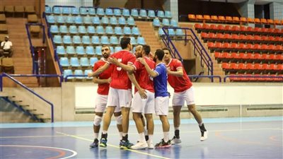 رجال طائرة الأهلي يواجه مصر للبترول