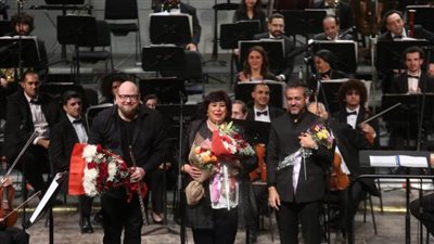 إيناس عبد الدايم تتألق مع الفنلندي جونيون والأوركسترا بقيادة جبر بالمسرح الكبير