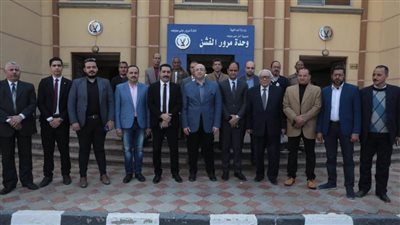 محافظ بني سويف يتفقد إنشاء وحدة مرور الفشن 