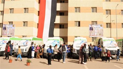 المنطقة الشمالية العسكرية تنظم عددًا من القوافل الطبية بأحياء بشاير الخير 