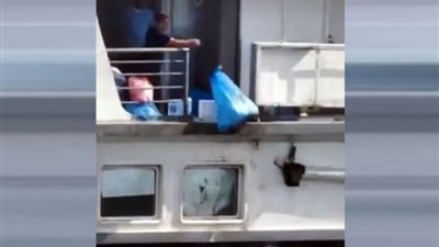 بيان عاجل من الداخلية عن فيديو لإلقاء باخرة المخلفات بنهر النيل