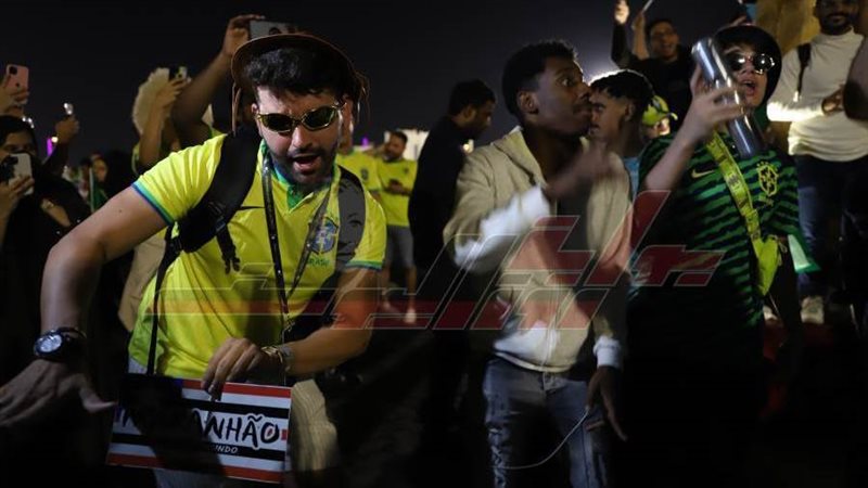 فرحة جمهور البرازيل