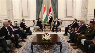 الرئيس العراقي يلتقي رئيسة هنغاريا