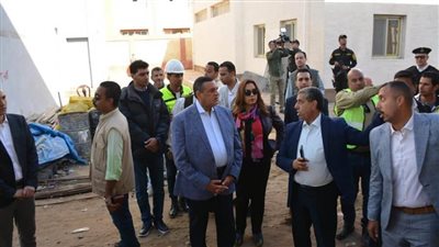 وزير التنمية المحلية ومحافظ دمياط يتابعان تنفيذ مشروع المجزر الآلي والمحجر البيطري