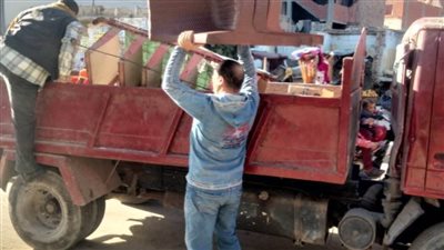 إزالة 7 حالات تعدٍ على الأراضي الزراعية ورفع 200 إشغال طريق بالبحيرة