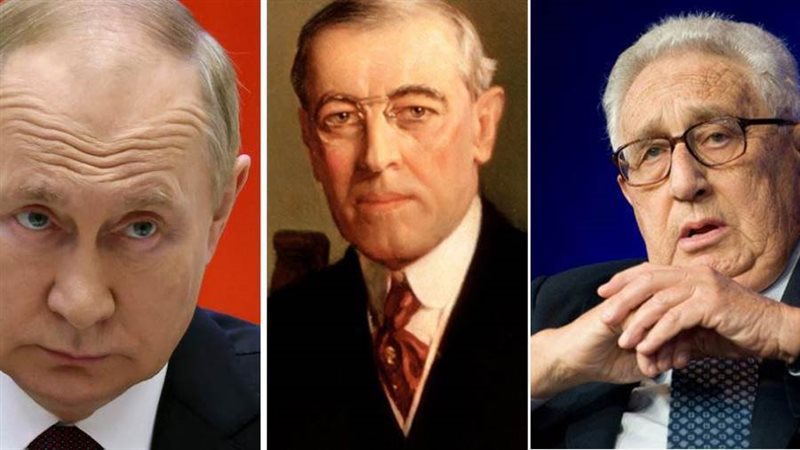 كيسنجر وبوتين يتوسطهم