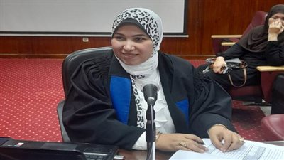 الباحثة دعاء رشاد حصلت على درجة الماجستير