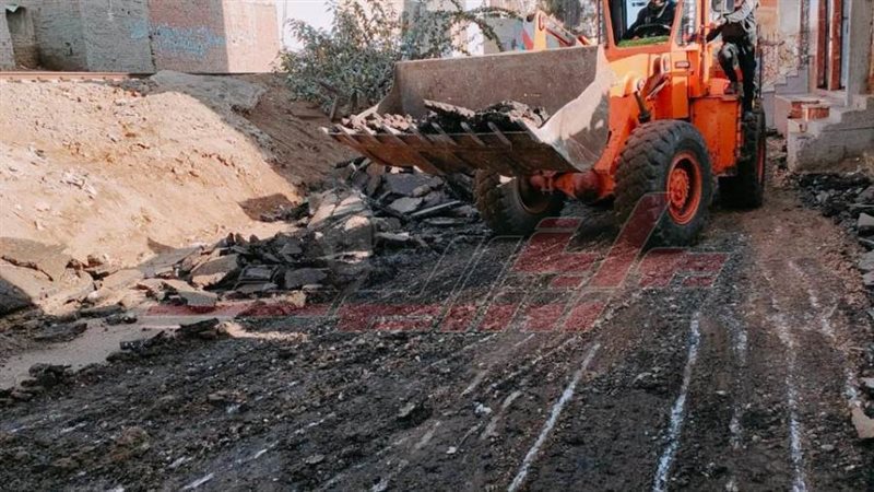 أعمال رصف الطرق