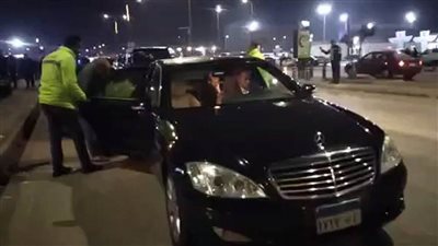 العامري فاروق يغادر مستشفى 6 أكتوبر بعد الاطمئنان على مصابي سور صالة حسن مصطفى