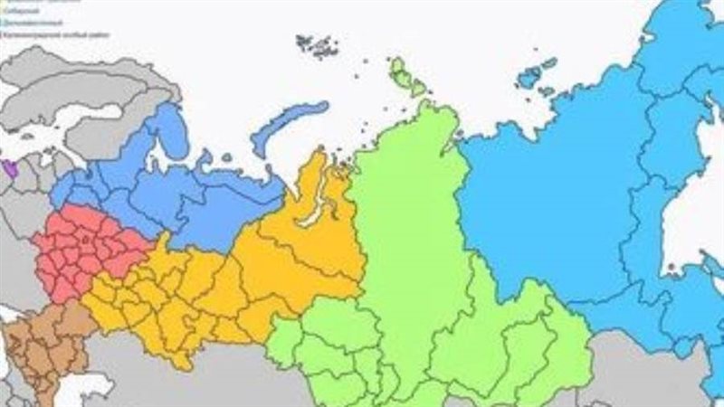 خريطة روسيا