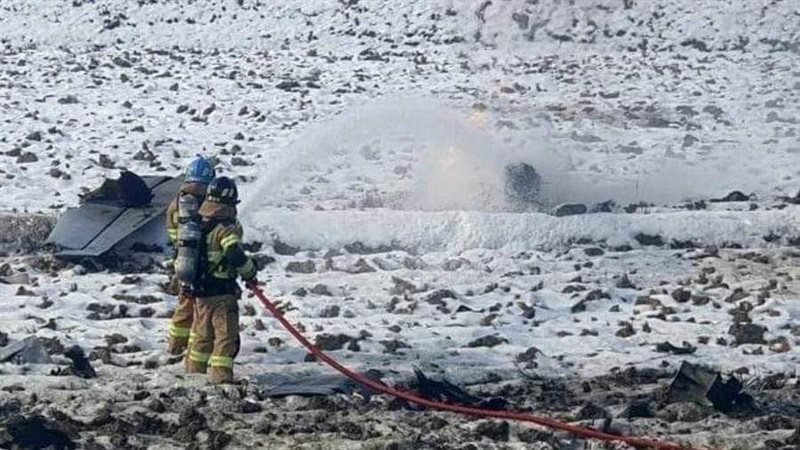 موقع سقوط الطائرة