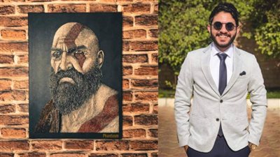 مهندس بدرجة فنان.. عبدالرحمن سمير يُبدع بمسمار وخيوط