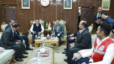 وزير الصحة يبحث مع محافظ المنوفية الوضع الصحي وخطة تطوير القطاع الطبي