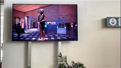 عرض أفلام ترويجية عن متحف الحضارة بمطار سفنكس الدولي