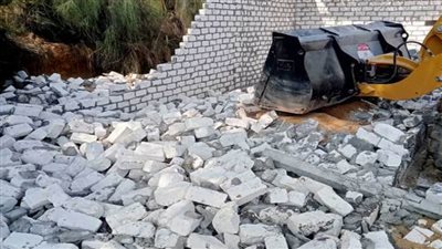 التصدي لحالتيِّ تعدِّي على الأراضي الزراعية بمركز ومدينة القصاصين 