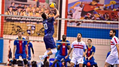 الزمالك يهزم بتروجت 3/0 بدوري رجال الطائرة