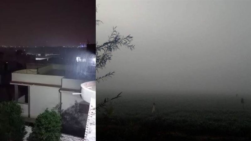 الشبورة والمطر