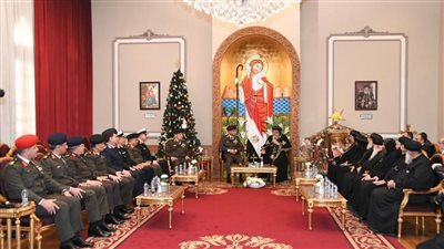 وزير الدفاع يهنئ البابا تواضروس الثانى بمناسبة عيد الميلاد المجيد 