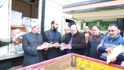 وصول 2 طن لحوم 