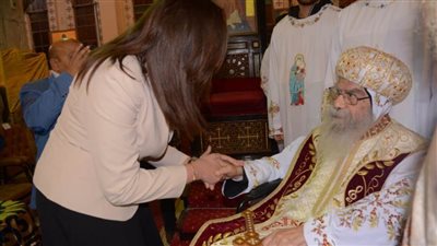 نائب محافظ البحيرة تشهد قداس عيد الميلاد المجيد بمقر الكاتدرائية بدمنهور