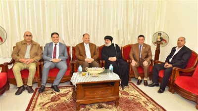 محافظ أسيوط يزور إيبارشيات ديروط والقوصية ومنفلوط لتقديم التهنئة بعيد الميلاد المجيد