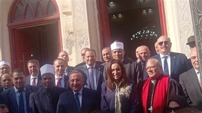 وفود من التنفيذيين والشعبيين ورجال الأزهر بالبحيرة يقدمون التهنئة بمناسبة عيد الميلاد