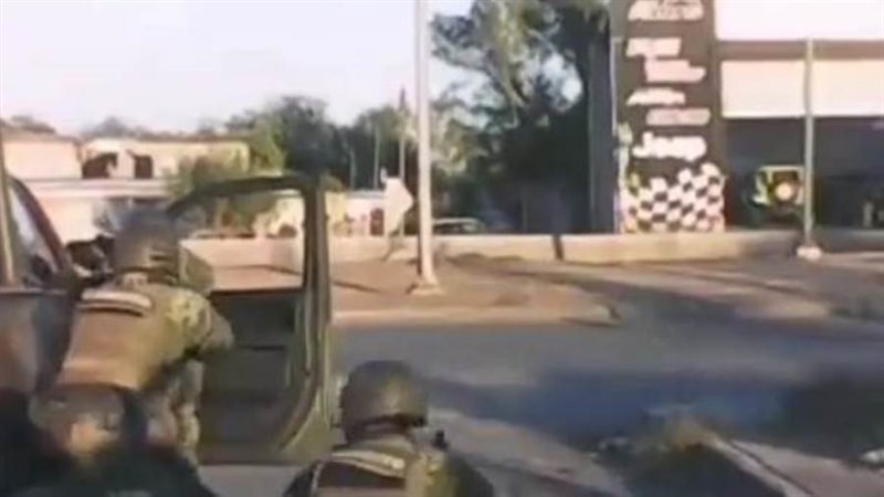 جانب من الاشتباكات