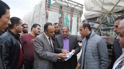 ضبط سيارة نقل محملة بـ 58 طن أرز تمويني بالمنيا