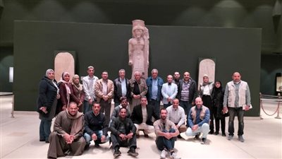 إعادة تركيب مقصورة أبرز حكام الدولة القديمة بمتحف سوهاج