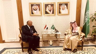 وزير الخارجية يعقد لقاءً ثنائيًا مع نظيره السعودي بالرياض