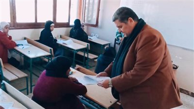 متابعة امتحانات الإعدادية بمدارس الشيخ زويد  