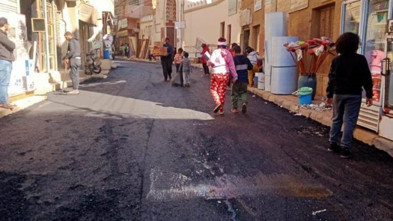 جانب من الرصف