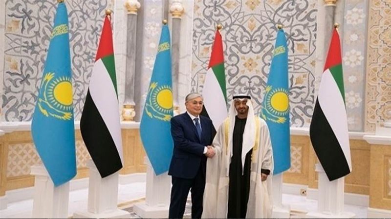 رئيسا الإمارات وكازاخستان