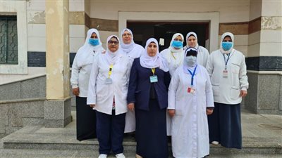 فحص ١٤٣٥ مواطنًا فى قافلة طبية بقرية الفالوجا بالبحيرة