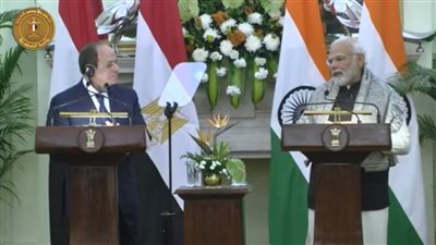 الرئيس السيسي: أوضحت لرئيس وزراء الهند الفرص والحوافز والمزايا الاستثمارية المتاحة بمصر