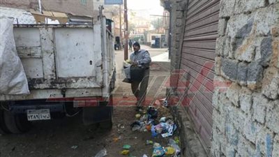 متابعة الأعمال اليومية للنظافة ورفع المخلفات بكفر الشيخ 