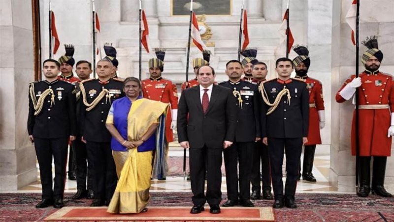 استقبال الرئيس السيسي