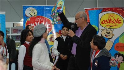 رئيس تحرير مجلة علاء الدين يحكي تجربته مع المجلة لأطفال معرض الكتاب