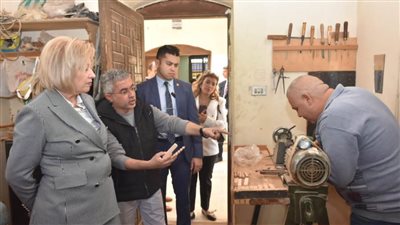 وزيرة الثقافة الأردنية تتفقد مركز الحرف بالفسطاط وتشيد بدوره في دعم قطاع الصناعات الإبداعية