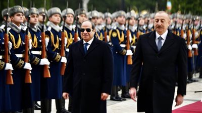 تفاصيل لقاء الرئيس السيسي مع الرئيس الأذري بمقر قصر 