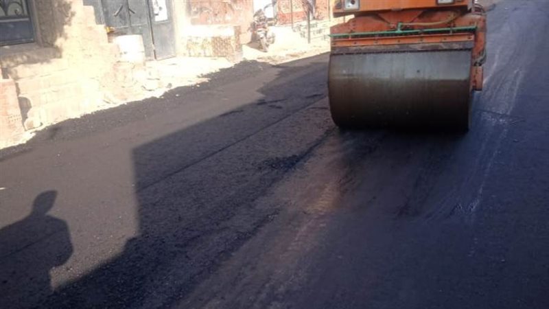 رصف الطرق ببنى سويف