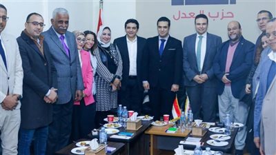 اجتماع لقيادات حزب صوت مصر وحزب العدل لبحث التعاون المشترك 