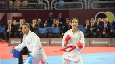 ريم سلامة تتوج بذهبية الكوميتيه بالدوري العالمي للكاراتيه