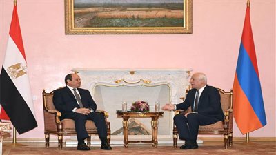 مباحثات الرئيس السيسي مع نظيره الأرميني تتصدر اهتمامات صحف القاهرة