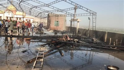 اندلاع حريق محدود بخشب ملاهي بدير درنكه بأسيوط دون وقوع خسائر بشرية