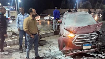 مصرع وإصابة 5 أشخاص فى حادث تصادم بطريق بنها الحر 