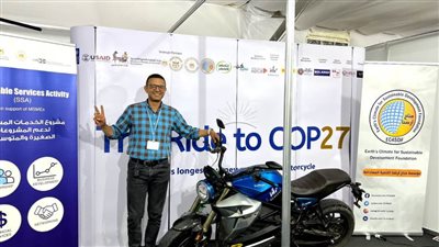 وزيرة البيئة : تقديم أوجه الدعم الكامل لانطلاقة المغامر على عبده برحلته إلى قمة المناخ 