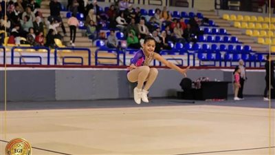 مريم أحمد عادل تفوز بالمركز الأول في بطولة الجمباز 2023 