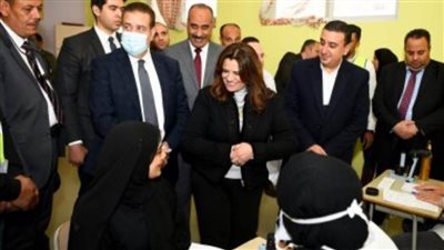 وزيرة الهجرة تشيد بالقوافل الطبية المقدمة للمواطنين بالمنوفية